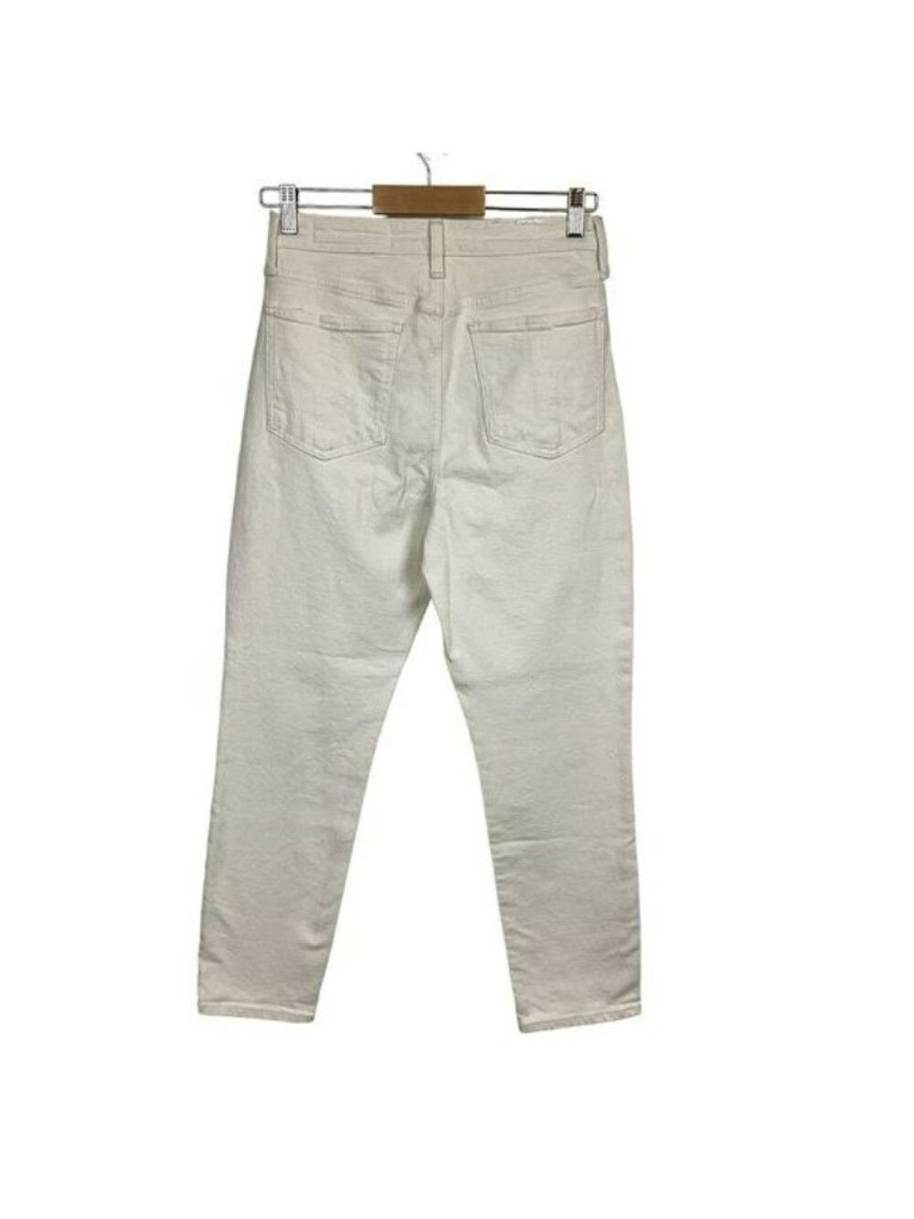 Rag & Bone Nina High-Rise Ankle Cigarette Jeans Ecru NWOT Size 27 - Picture 10 of 16